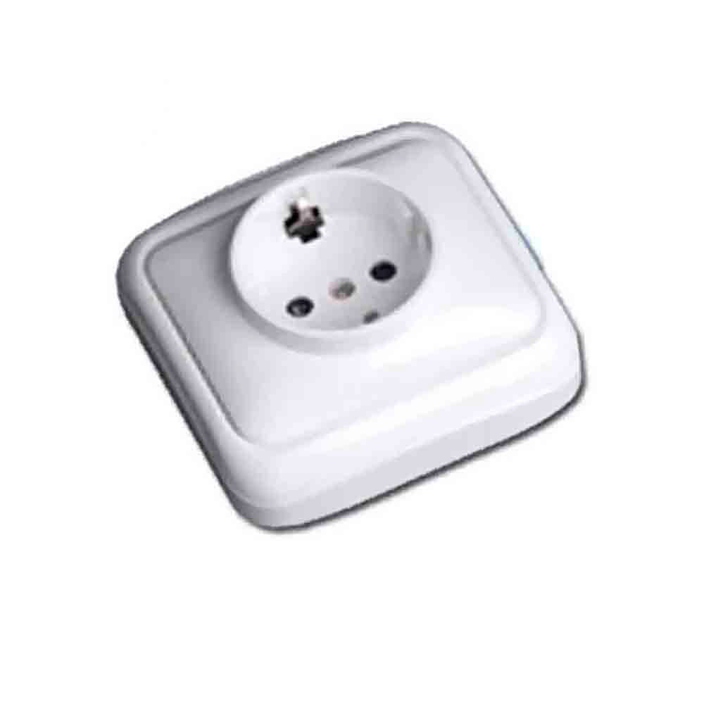 Surface Base Type F T/TL 16A Spa Series White EDM 43152