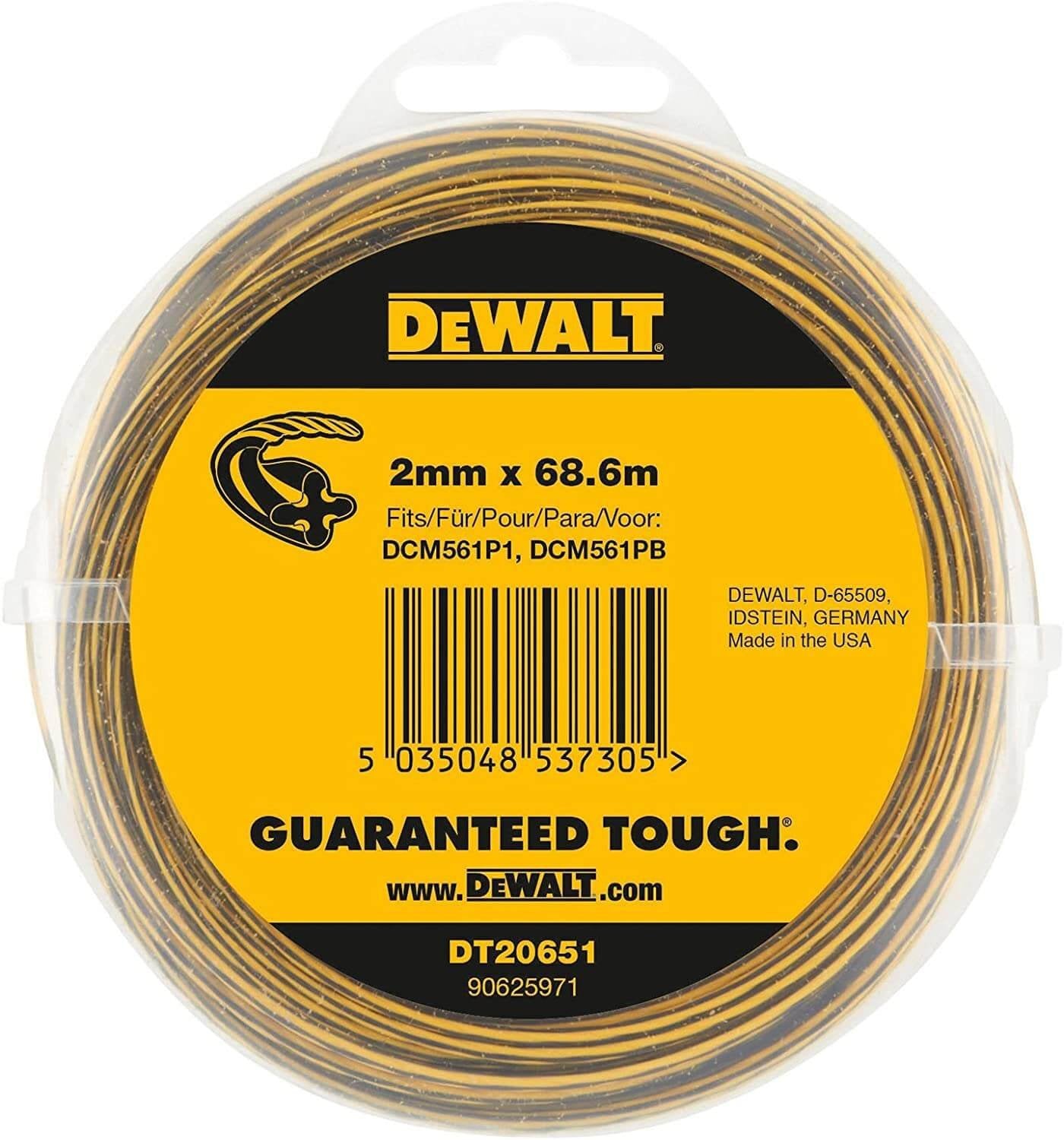 Recambio Hilo Desbrozadora 2mm x 15.2m Dewalt DT20650