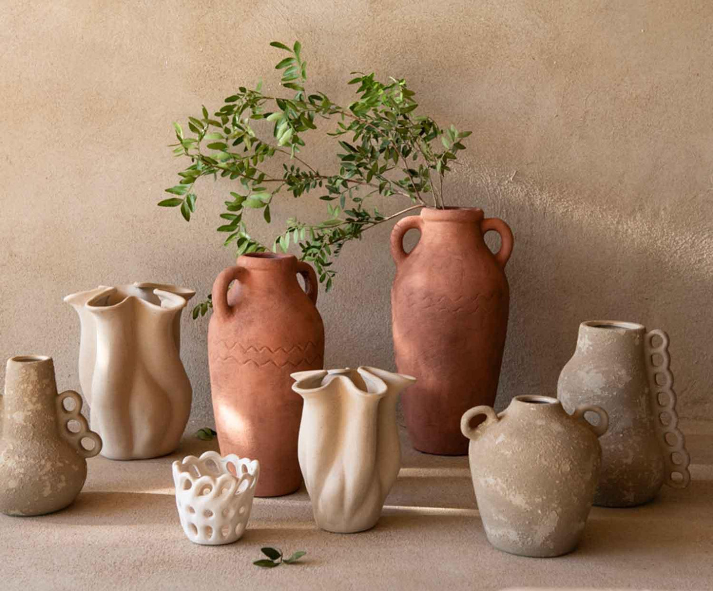 Ceramic Flower Vase 20x19.5x24cm Andrea House