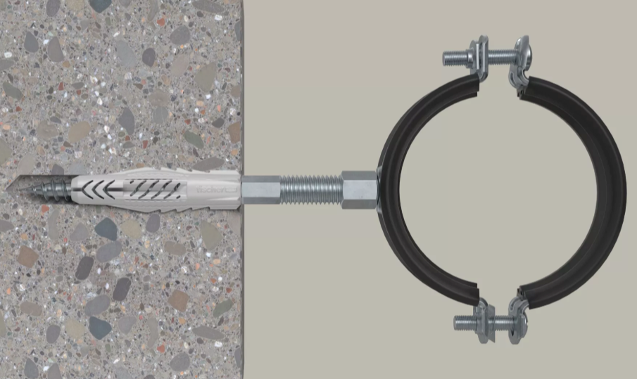Doos met 100 stuks dubbelschroefdraadschroeven voor bevestiging STST 8x60 mm Fischer