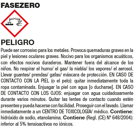 Fila FASEZERO Lessive Décapante de Préparation Concentrée Flacon 1L