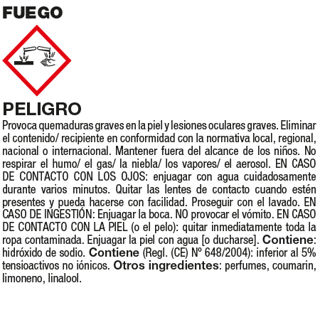Fila FUEGO Détergent pour nettoyage de cheminée en spray 750 ml