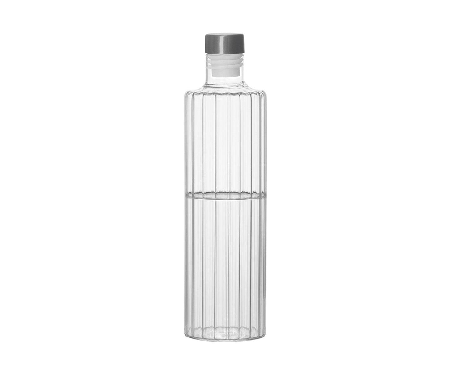 Bouteille en verre Andrea House de 1 litre avec bouchon en acier inoxydable