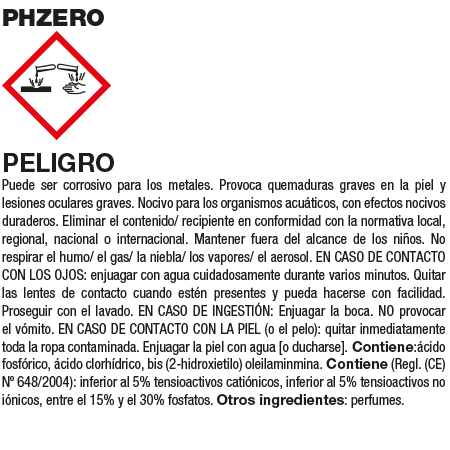 Fila PHZERO Détartrant Acide Énergétique Flacon 1L