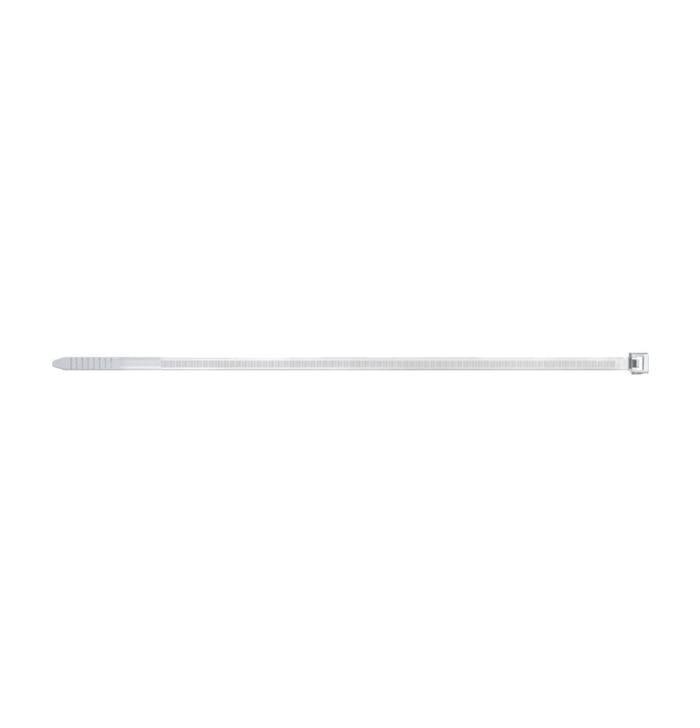 Zak met 100 stuks transparante nylon kabelbinders BN Fischer