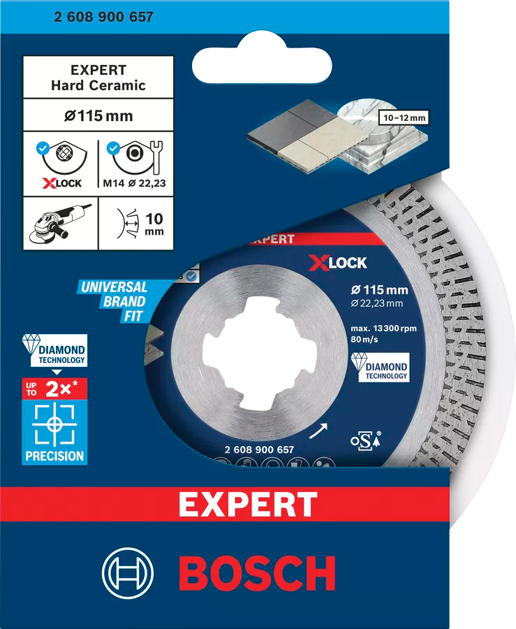 Disque diamant 115mm Expert Céramique dure Bosch