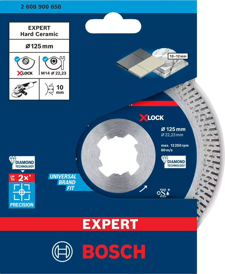 Disque diamant 125mm Expert Céramique dure Bosch