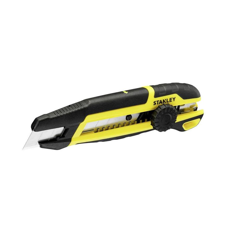 Stanley 18mm Side Segmenting Cutter with Manual Locking Wheel