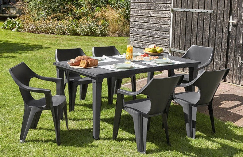 Dante High Back Garden Chair Graphite Keter