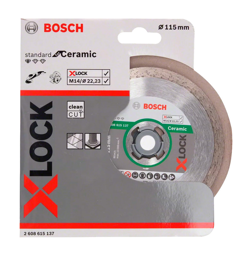 Disque à tronçonner diamanté Bosch en céramique standard X-LOCK