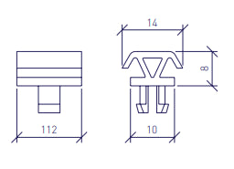 Caja 100 ud Clip para Rastrel Aluminio Peygran PEYGRAN - 4