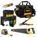 Kit cloison sèche : niveau laser vert DW088CG + 5 outils Dewalt