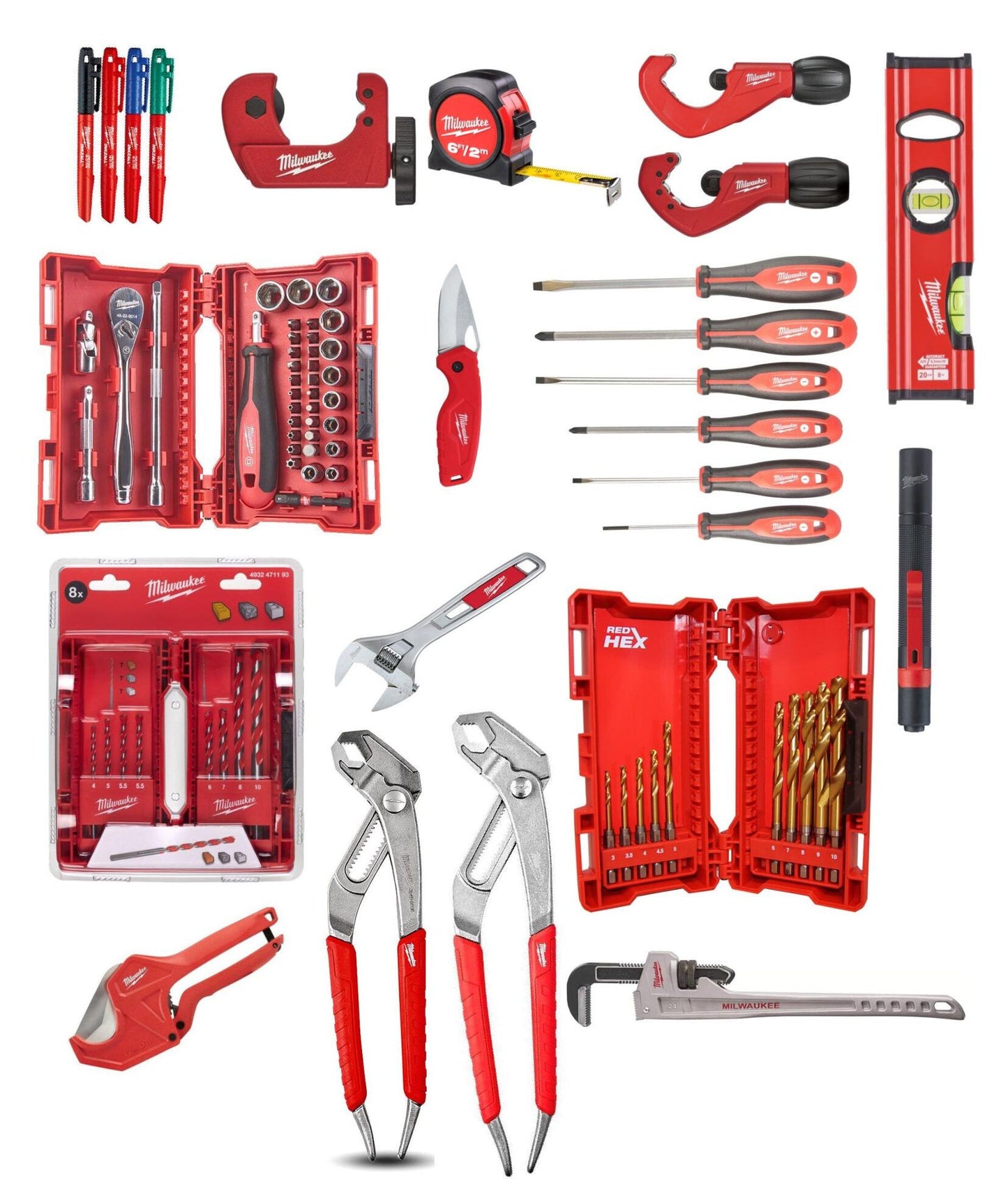 Kit Instalador Packout con 17 herramientas Milwaukee