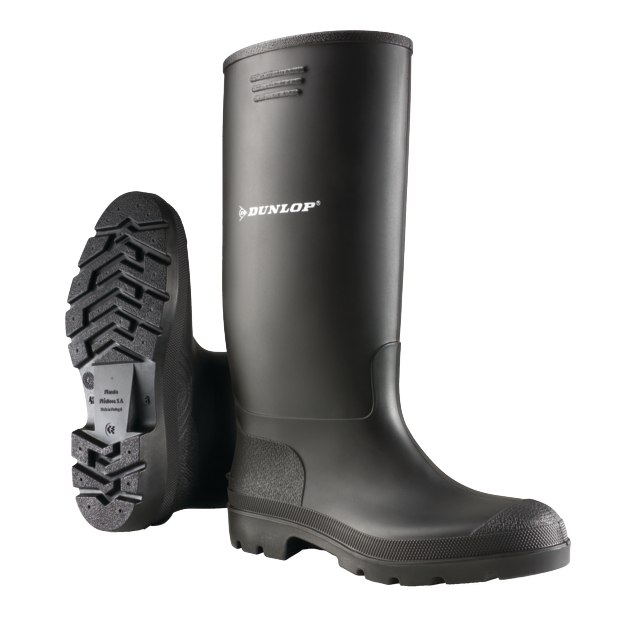 Dunlop 380PP black high PVC wellington boot