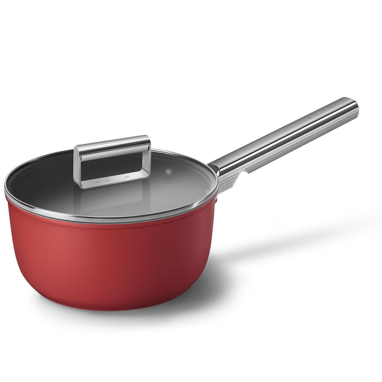 Ensemble de casseroles rouge mat Smeg