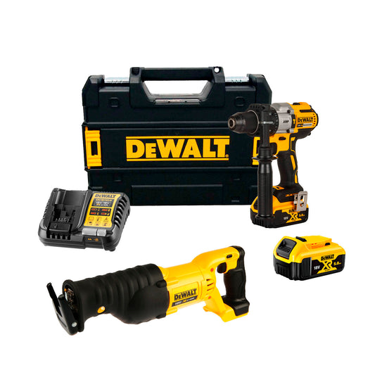 Combo Dewalt CPROF139 Hammer Drill DCD996P2 + Saber Saw DCS380N