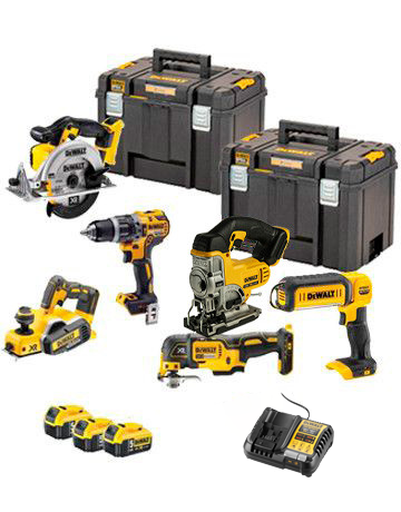 Powerkit 5 Dewalt accugereedschappen 18V DCK523P3T