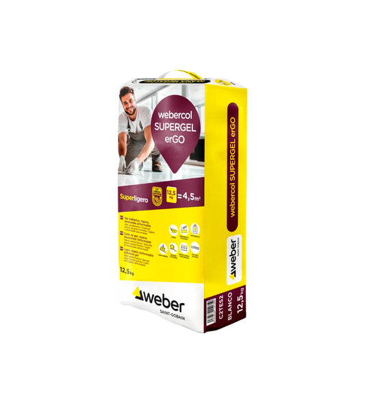 Lichtgewicht superhechtende gel 12,5 kg webercol SUPERGEL erGO