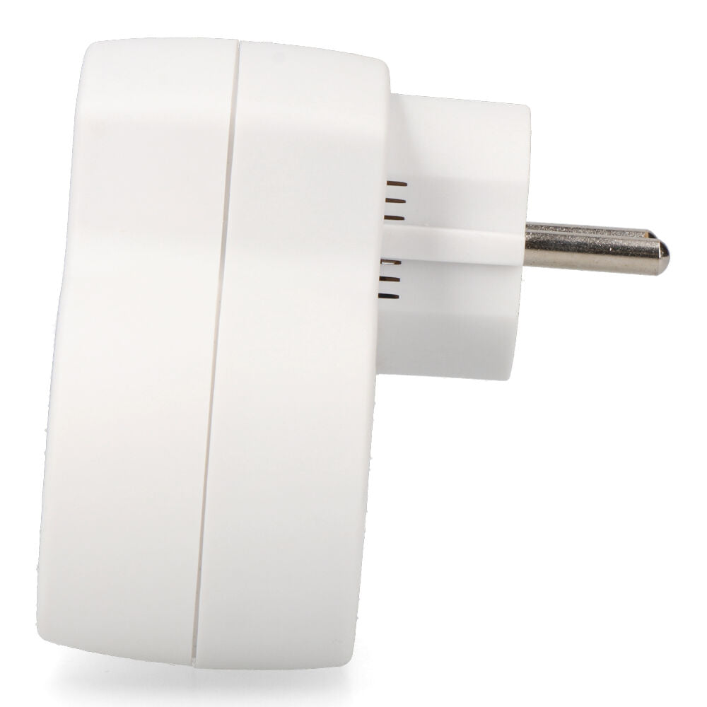 Adaptateur 2 prises 2P+T SCHUKO avec 2 ports USB (A + C) EDM