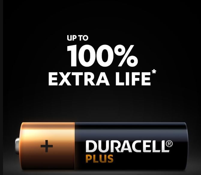 Lot de 4 piles alcalines Duracell Plus Power AAA