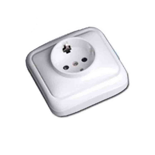 Surface Base Type F T/TL 16A Spa Series White EDM 43152