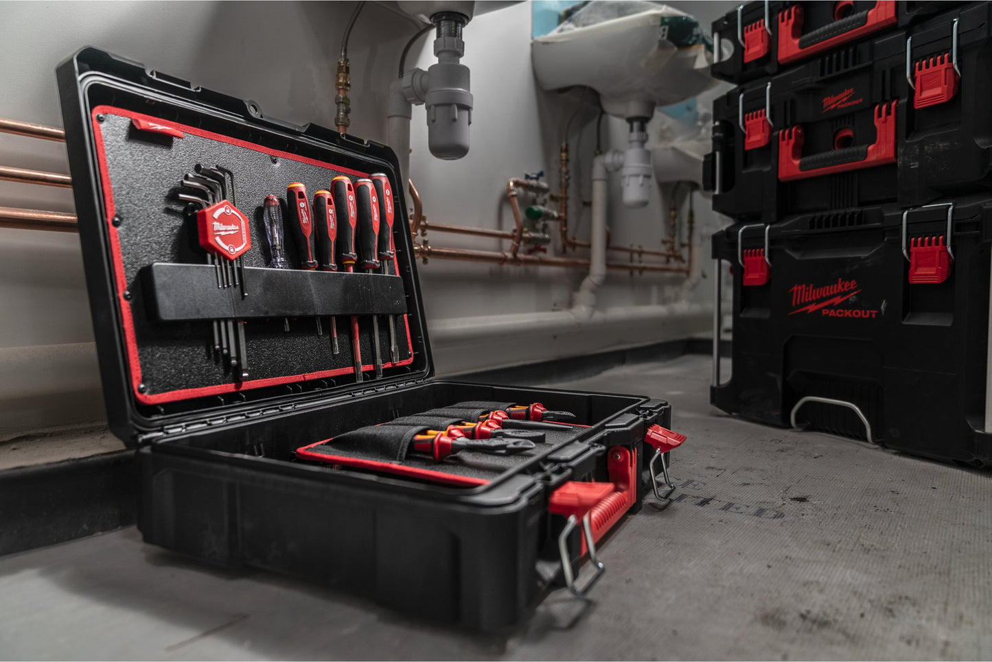 Kit de plomberie PACKOUT 74 pièces pour plomberie Milwaukee