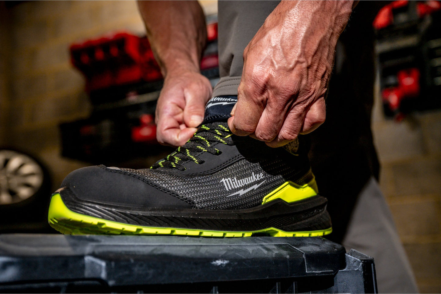 Chaussures de sécurité FLEXTED haute visibilité FXT S1PS jaunes
