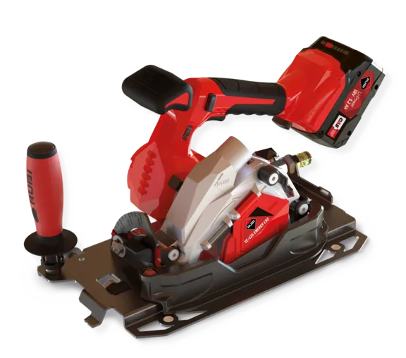 Cortadora circular a batería para cerámica de gran formato TC-125 G2 Energy Cas Rubi