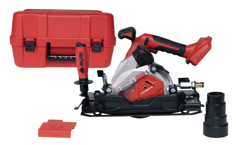 Cortadora circular a batería para cerámica de gran formato TC-125 G2 Energy Cas Rubi