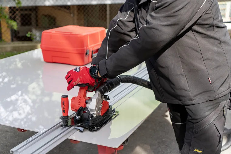 Cortadora circular a batería para cerámica de gran formato TC-125 G2 Energy Cas Rubi