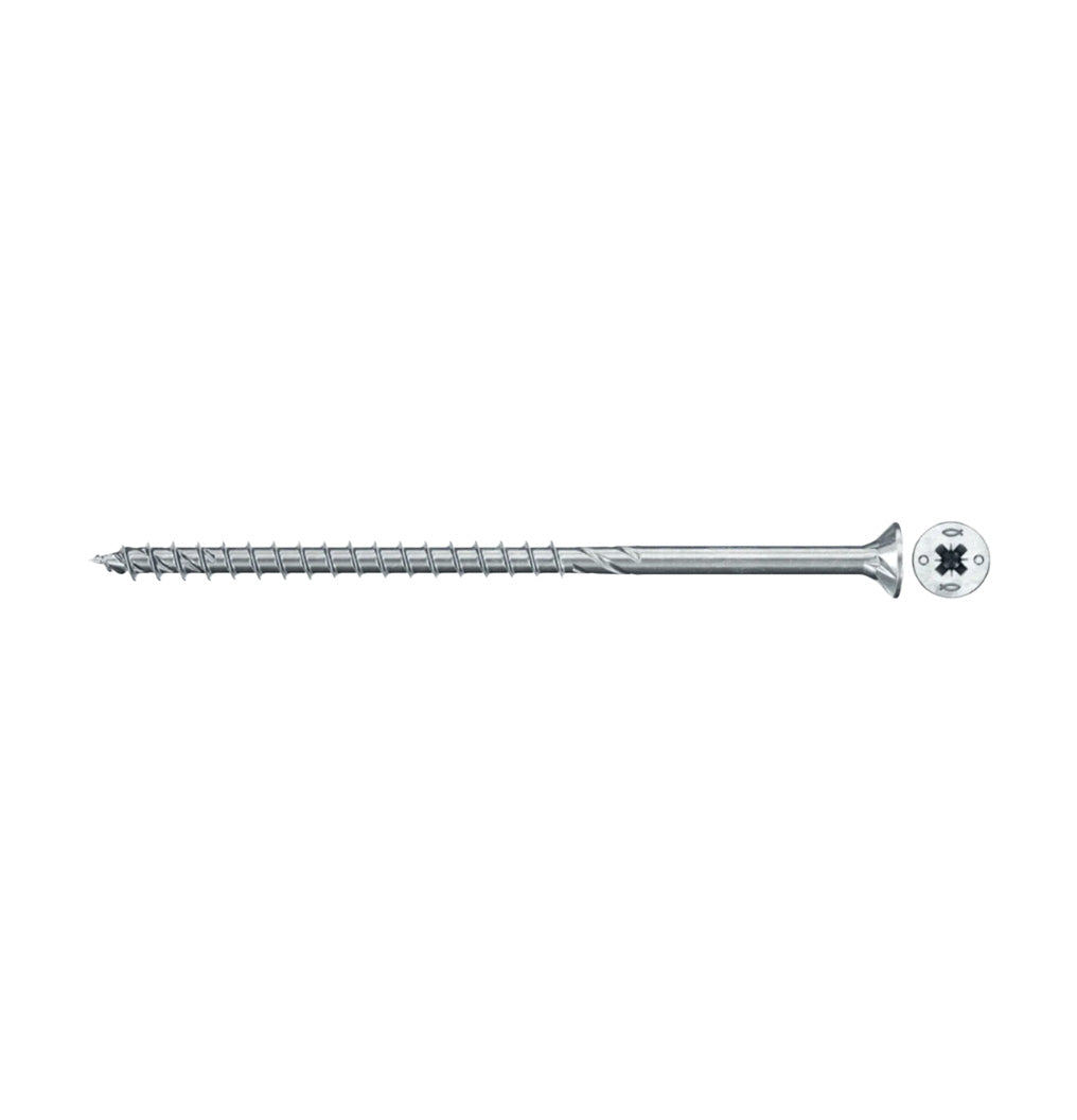 Boîte 200pcs Vis agglo PowerFast FPF II CZP Fraisée PZ et filetage partiel Fischer