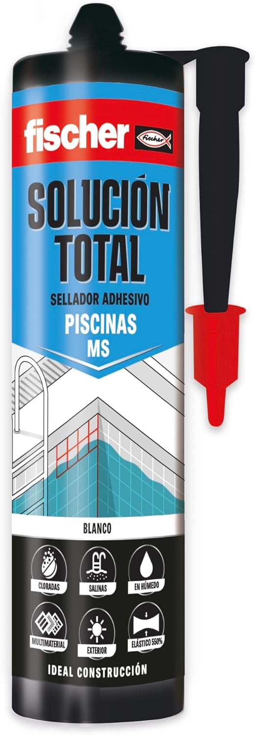 Cartouche Adhésive Mastic 290ml Fischer Total Solution MS Spécial Piscines