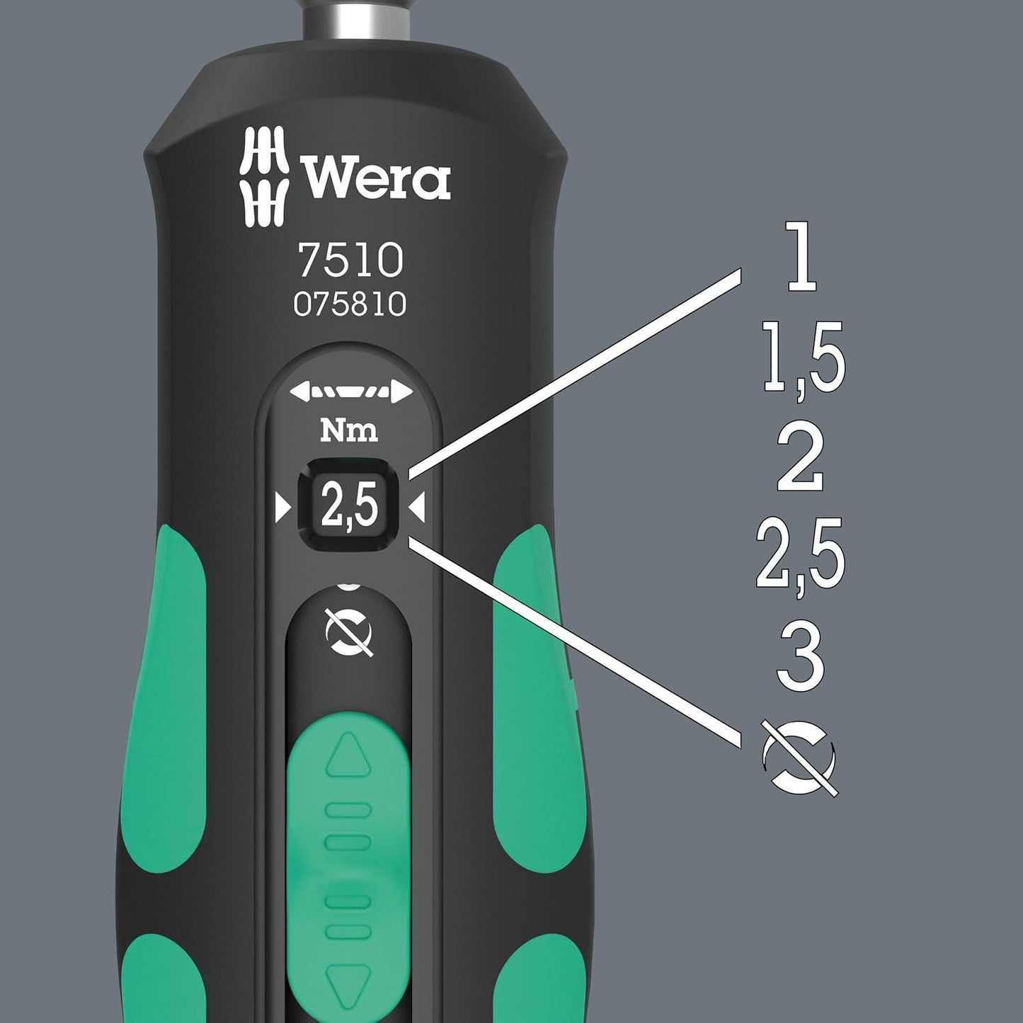 14-piece tool set for Wera 7510/14 Safe-Torque Speed turning inserts