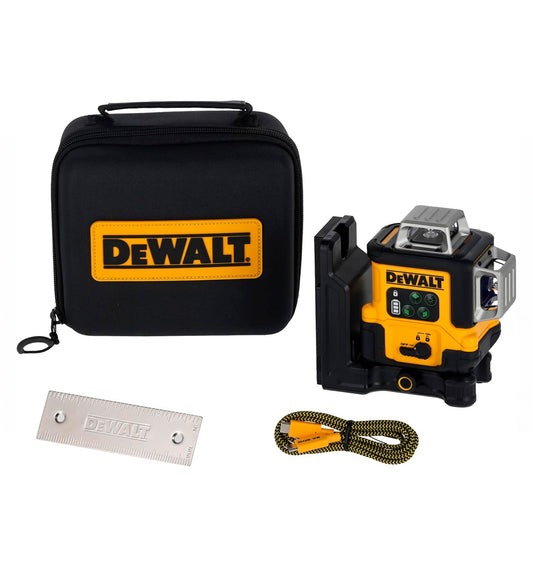 Dewalt DCLE14361GB 3 x 360° Green Beam Self-Levelling Laser USB-C