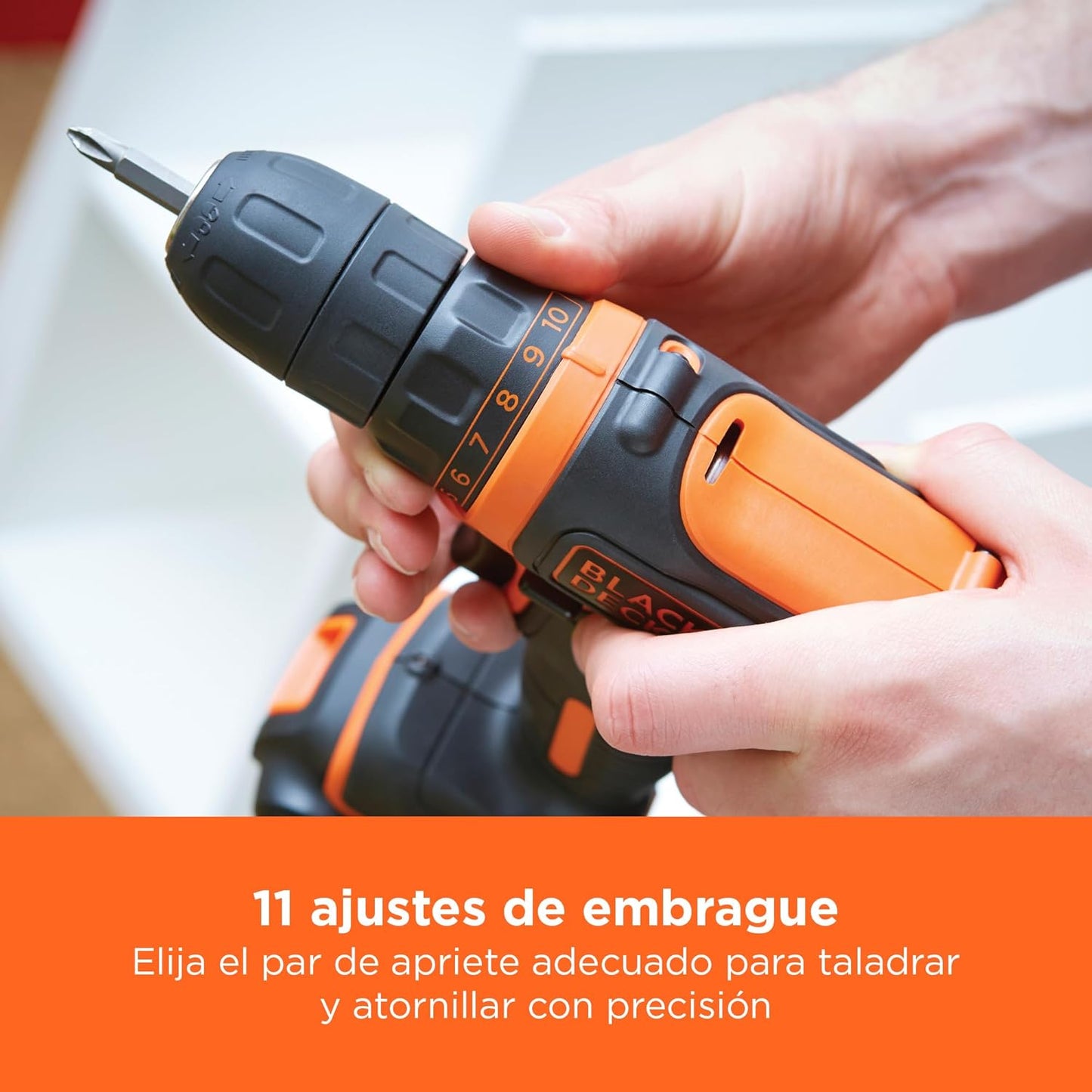 Perceuse-visseuse sans fil Black+Decker BDCDD12 10,8 V 26 Nm