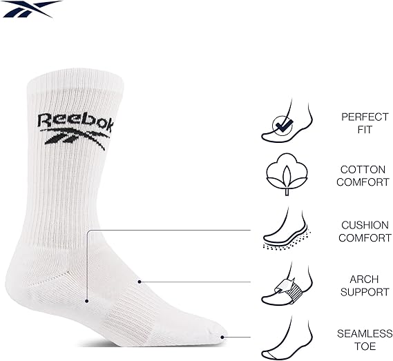 Pack 3 paires de chaussettes Reebok Active Core