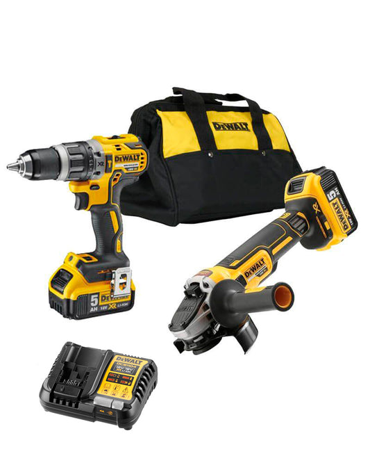 Dewalt DCK288P2 18V XR Set - Slijper + Boorhamer + Tas + 2 LI-ION 5,0Ah Accu's