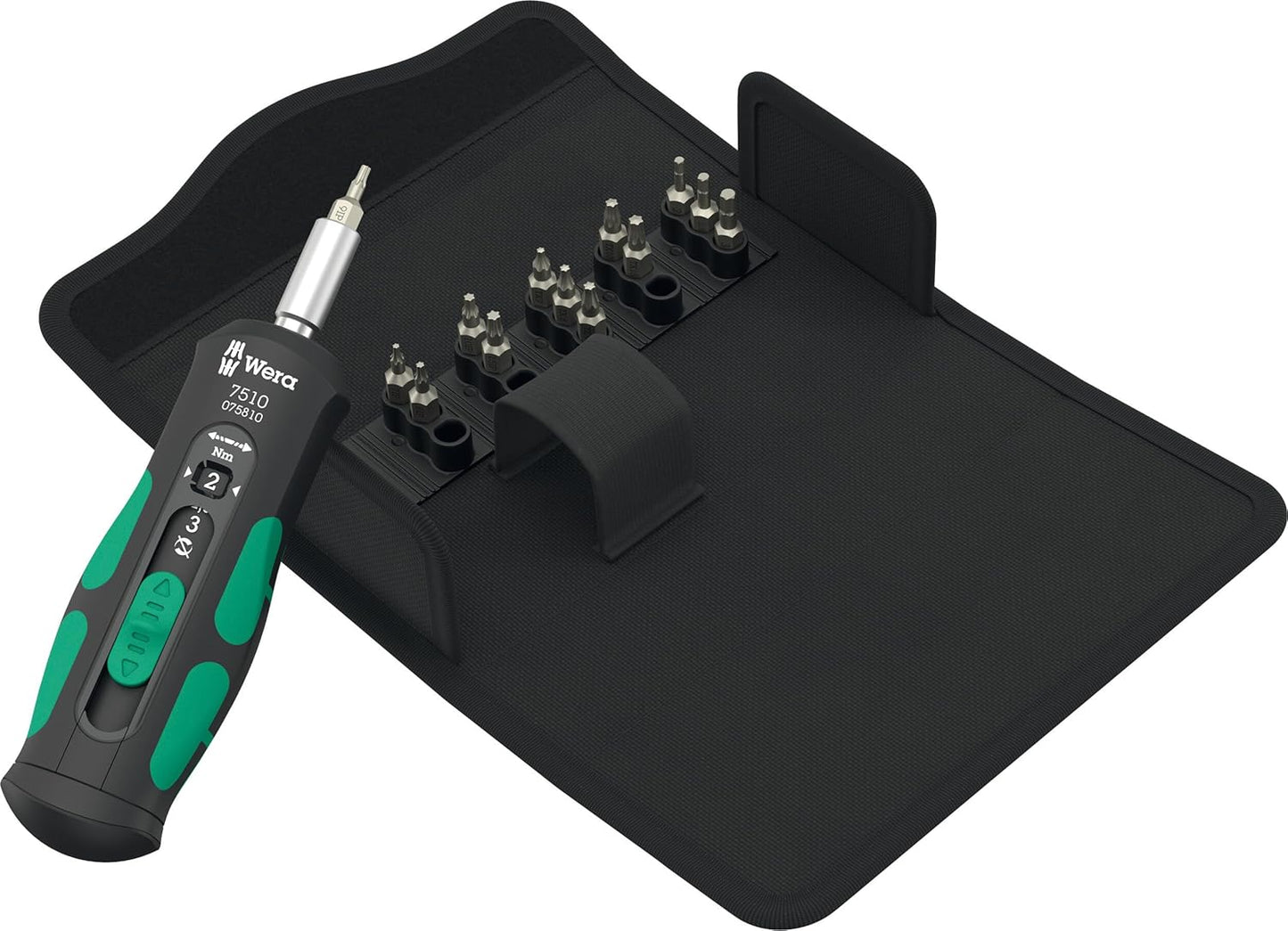 14-piece tool set for Wera 7510/14 Safe-Torque Speed turning inserts
