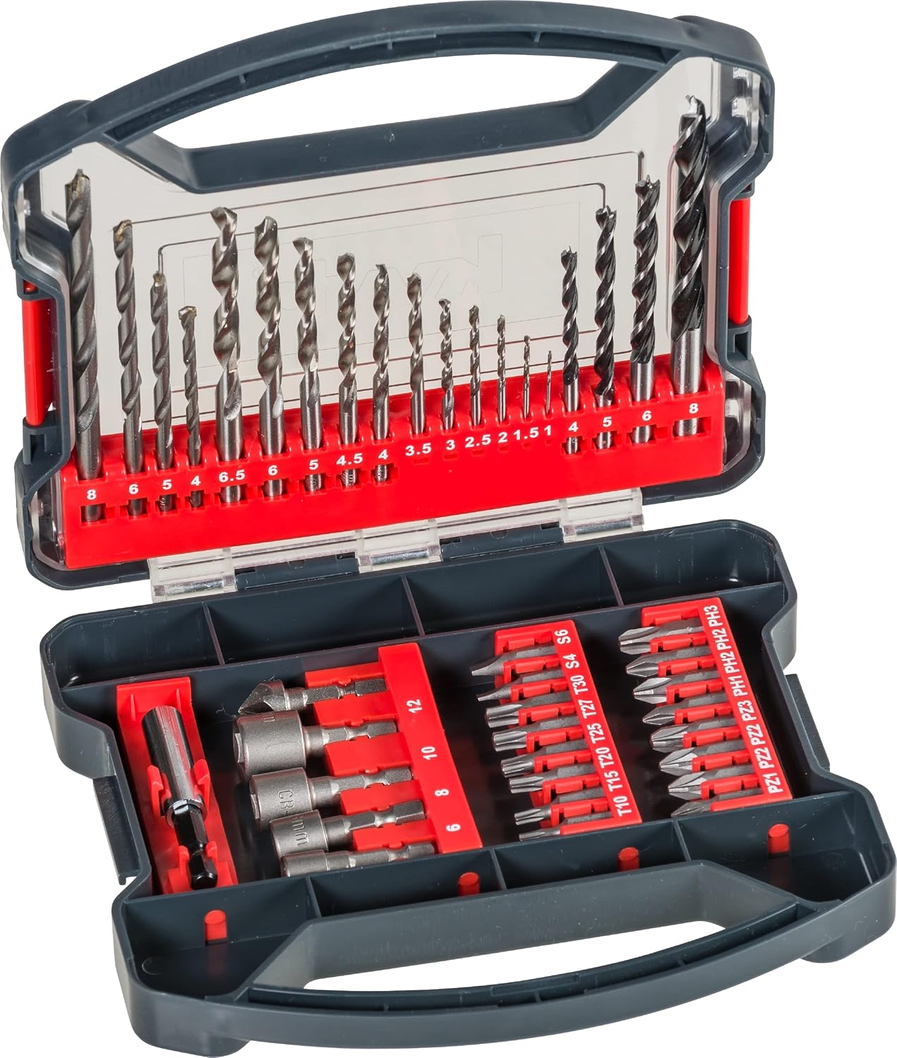 Coffret de 41 forets KWB 49109104 pour métal, bois et pierre