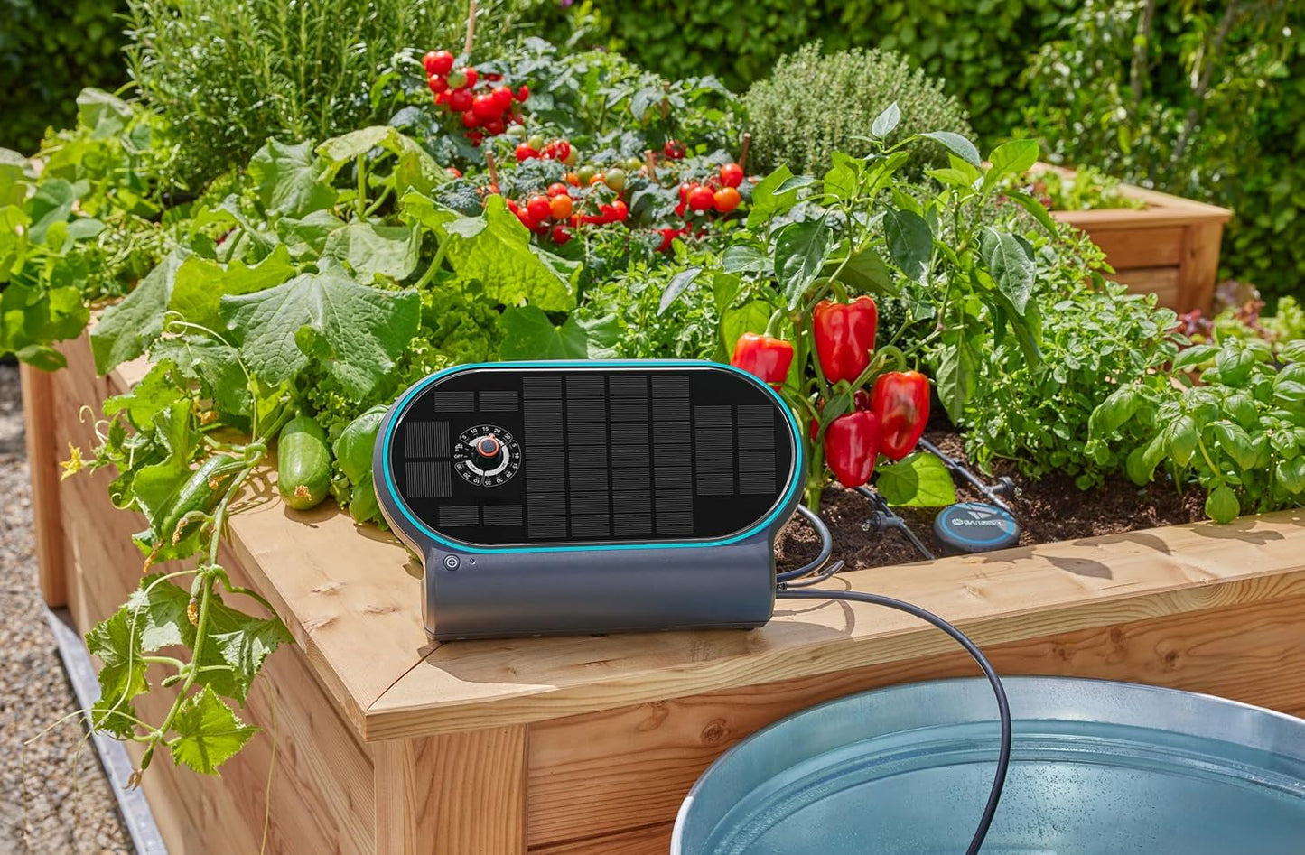 AquaBloom L Automatische, op zonne-energie werkende irrigatieset van Gardena 13330-20