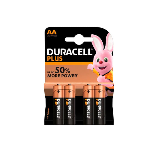 4-Pack Duracell Plus Power AA Alkaline Batteries