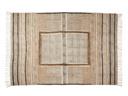 Tapis ethnique en coton 120 x 180 cm Andrea House