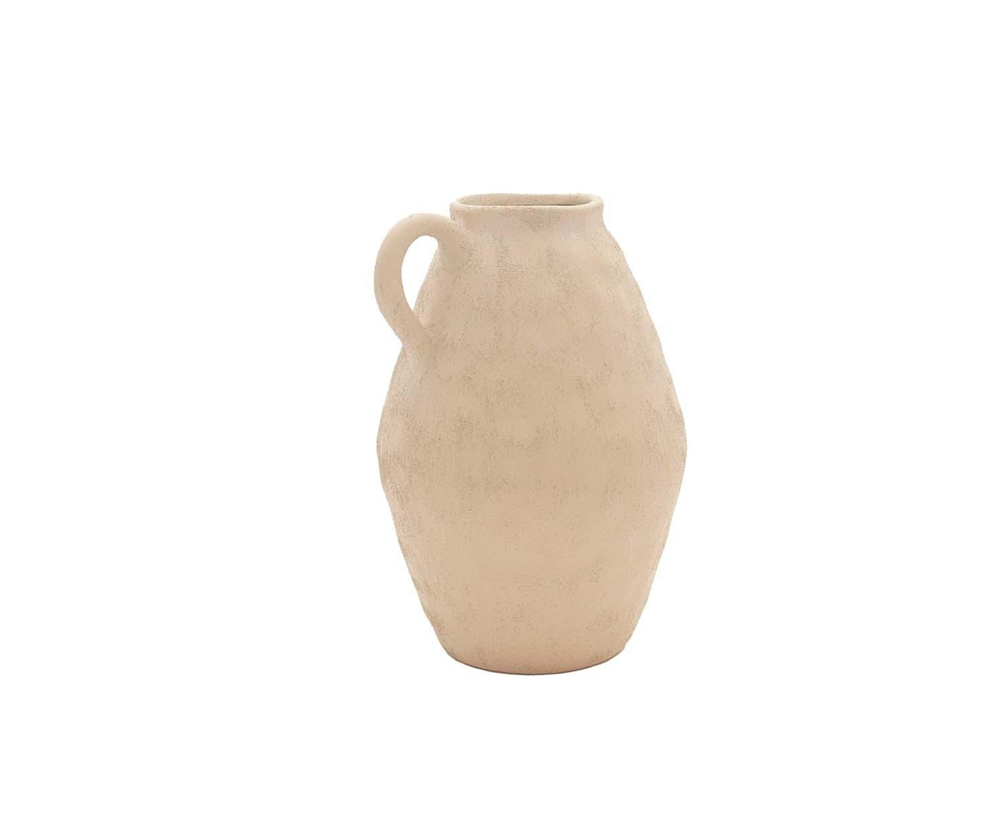 Beige aardewerken vaas Masaka 30 cm Andrea House