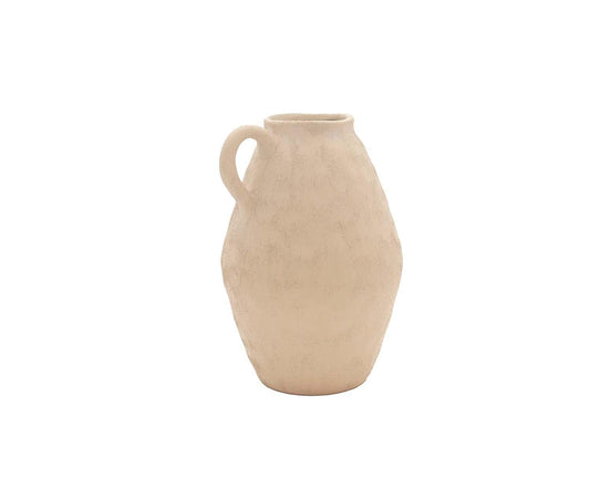 Vase en grès beige Masaka 30 cm Andrea House
