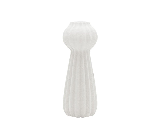 Vase en céramique blanche de Kaduna 30 cm Andrea House