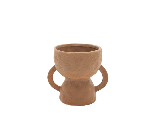 Vase trophée en céramique brune Migori Andrea House