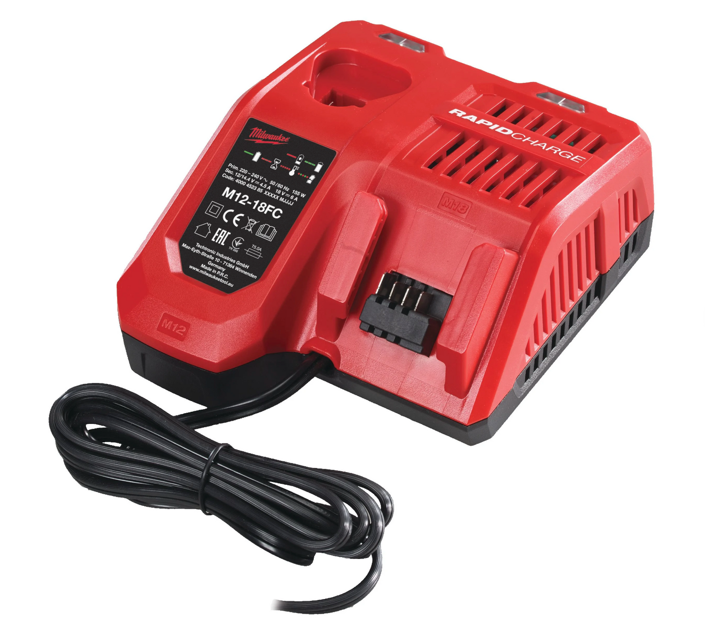 Perceuse à percussion Powerpack + Meuleuse + 2bat 5Ah + chargeur Milwaukee avec 2 valises M18 FPP2E3-502X