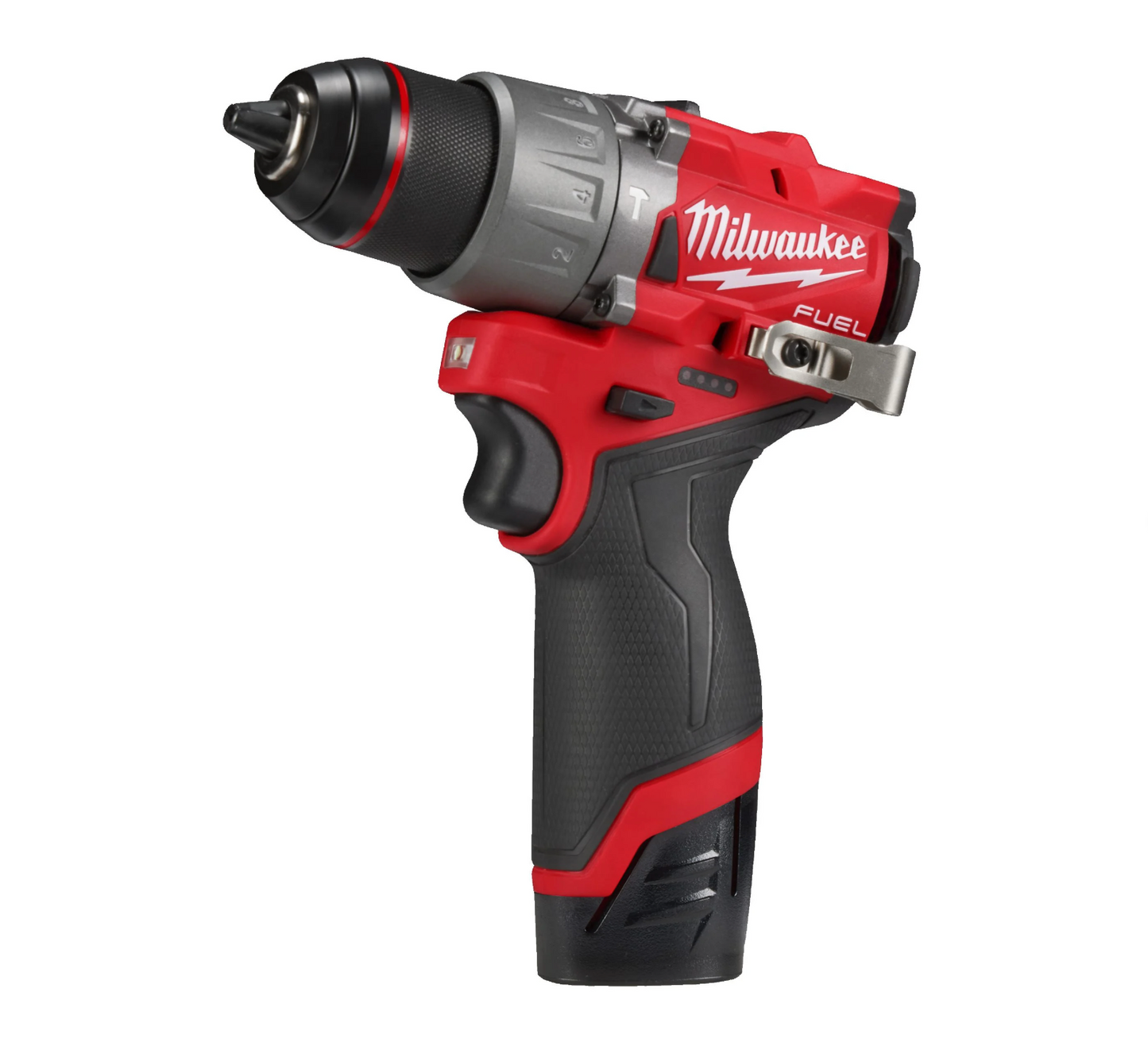 Hamerboor M12 Brandstof + 2bat 2Ah + Lader + Draagtas Milwaukee M12 FPD2-202X