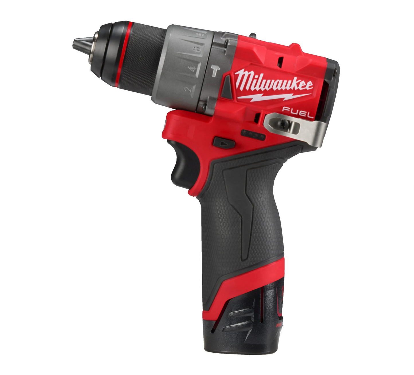Hamerboor M12 Brandstof + 2bat 2Ah + Lader + Draagtas Milwaukee M12 FPD2-202X