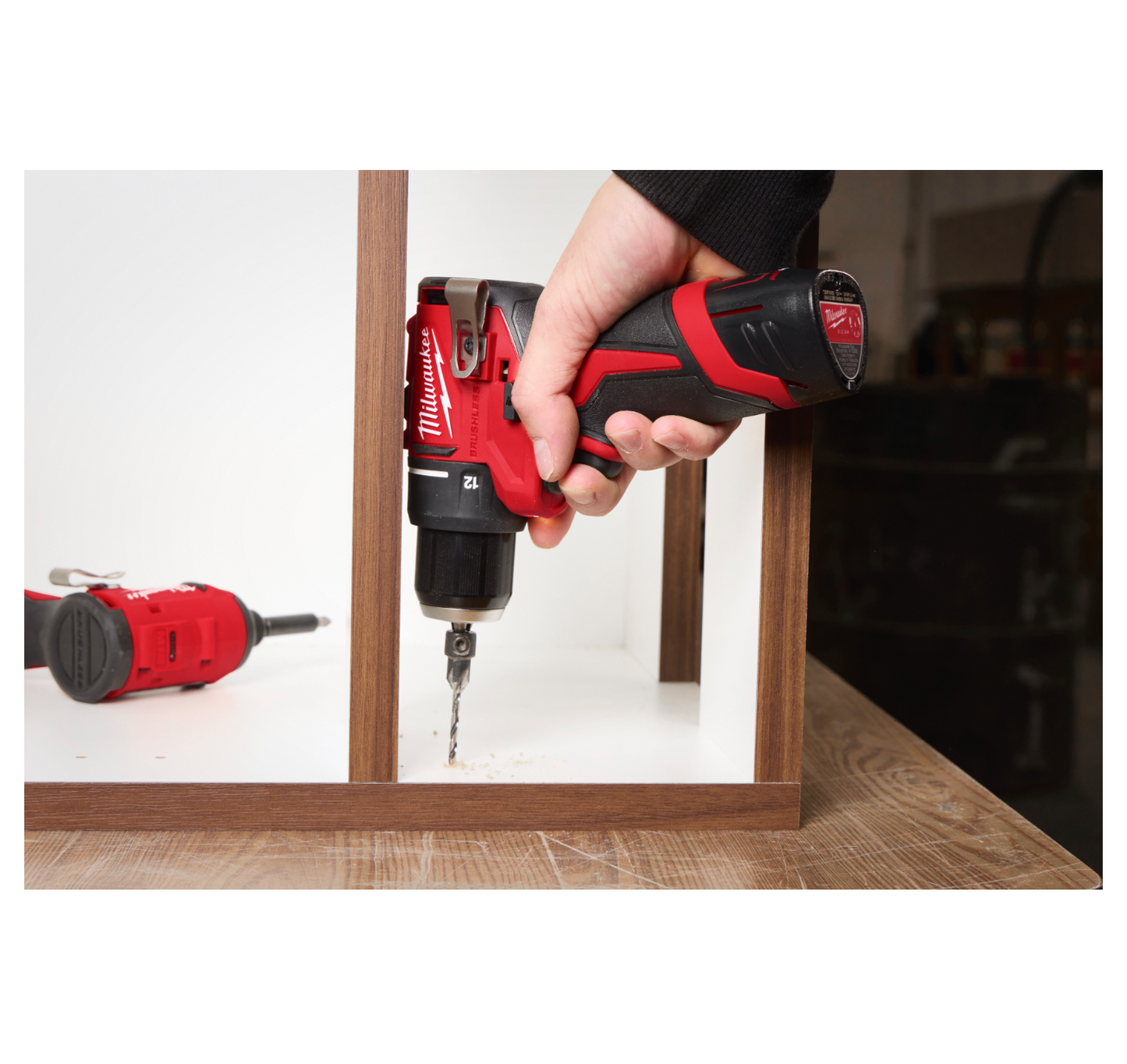 Subcompacte klopboormachine M12 + 2Ah-accu + oplader + koffer Milwaukee M12 BLPDRC-202C